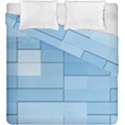 Blue Squares Iphone 5 Wallpaper Duvet Cover Double Side (King Size) View2