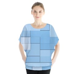 Blue Squares Iphone 5 Wallpaper Blouse