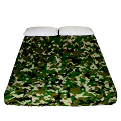 Camo Pattern Fitted Sheet (queen Size) by BangZart