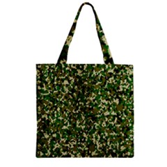 Camo Pattern Zipper Grocery Tote Bag by BangZart