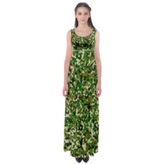 Camo Pattern Empire Waist Maxi Dress by BangZart