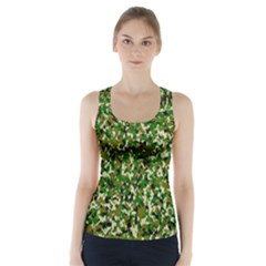 Camo Pattern Racer Back Sports Top by BangZart