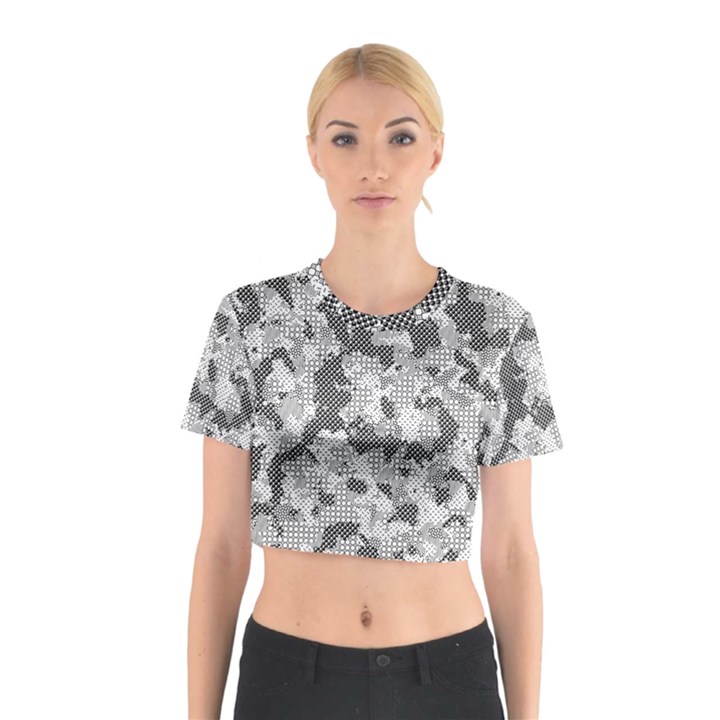 Camouflage Patterns Cotton Crop Top