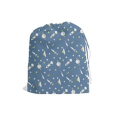 Space Rockets Pattern Drawstring Pouches (large)  by BangZart