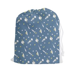 Space Rockets Pattern Drawstring Pouches (xxl) by BangZart