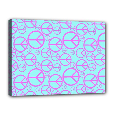 Peace Sign Backgrounds Canvas 16  X 12  by BangZart