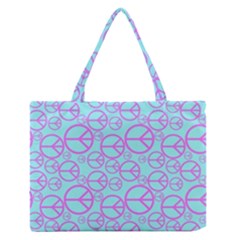 Peace Sign Backgrounds Medium Zipper Tote Bag by BangZart