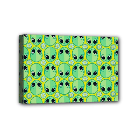 Alien Pattern Mini Canvas 6  X 4  by BangZart