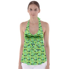 Alien Pattern Babydoll Tankini Top by BangZart