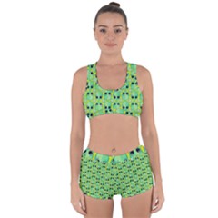 Alien Pattern Racerback Boyleg Bikini Set