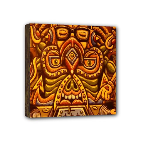 Alien Dj Mini Canvas 4  X 4  by BangZart