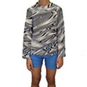 Alien Planet Surface Kids  Long Sleeve Swimwear View1