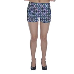 Peace Pattern Skinny Shorts by BangZart