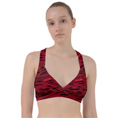 Alien Sine Pattern Sweetheart Sports Bra