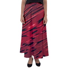 Alien Sine Pattern Flared Maxi Skirt by BangZart