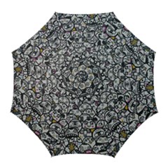 Alien Crowd Pattern Golf Umbrellas by BangZart