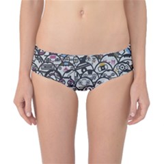 Alien Crowd Pattern Classic Bikini Bottoms by BangZart