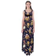 Alien Surface Pattern Empire Waist Maxi Dress by BangZart