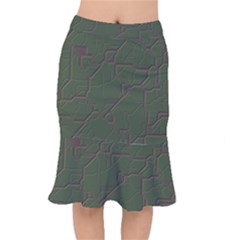 Alien Wires Texture Mermaid Skirt