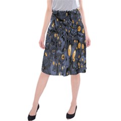 Monster Cover Pattern Midi Beach Skirt by BangZart