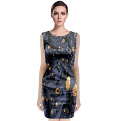 Monster Cover Pattern Classic Sleeveless Midi Dress by BangZart