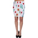 Flowers Fabric Design Bodycon Skirt View1