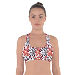 Simple Japanese Patterns Cross Back Sports Bra