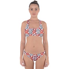 Simple Japanese Patterns Cross Back Hipster Bikini Set by BangZart