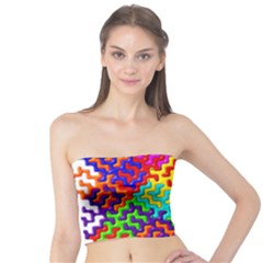 3d Fsm Tessellation Pattern Tube Top by BangZart