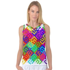 3d Fsm Tessellation Pattern Women s Basketball Tank Top by BangZart