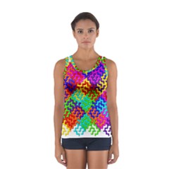 3d Fsm Tessellation Pattern Women s Sport Tank Top  by BangZart