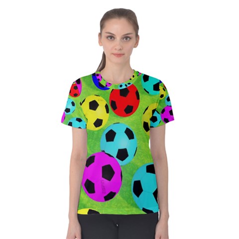 Balls Colors Women s Cotton Tee by BangZart