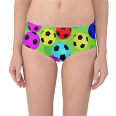 Balls Colors Mid-waist Bikini Bottoms by BangZart