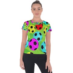 Balls Colors Short Sleeve Sports Top 