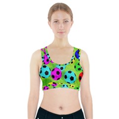 Balls Colors Sports Bra With Pocket