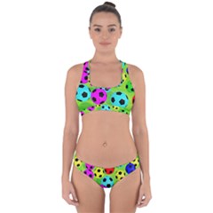 Balls Colors Cross Back Hipster Bikini Set