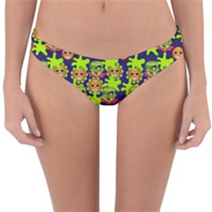 Smiley Monster Reversible Hipster Bikini Bottoms