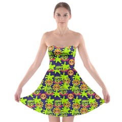 Smiley Monster Strapless Bra Top Dress by BangZart