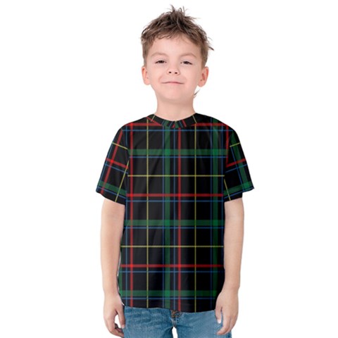 Tartan Plaid Pattern Kids  Cotton Tee by BangZart