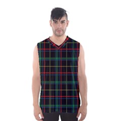 Tartan Plaid Pattern Men s Basketball Tank Top