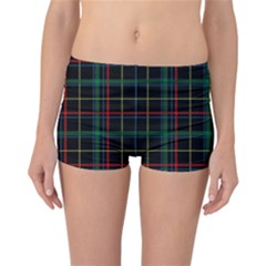 Tartan Plaid Pattern Reversible Boyleg Bikini Bottoms by BangZart