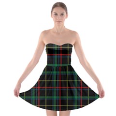 Tartan Plaid Pattern Strapless Bra Top Dress by BangZart