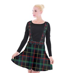 Tartan Plaid Pattern Suspender Skater Skirt