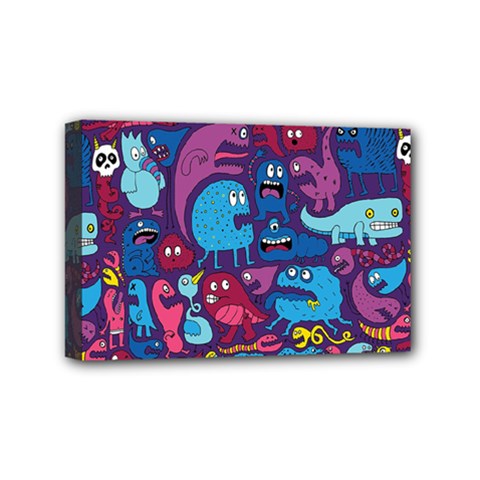 Hipster Pattern Animals And Tokyo Mini Canvas 6  X 4  by BangZart