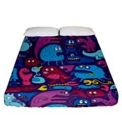 Hipster Pattern Animals And Tokyo Fitted Sheet (queen Size) by BangZart