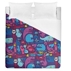 Hipster Pattern Animals And Tokyo Duvet Cover (queen Size) by BangZart