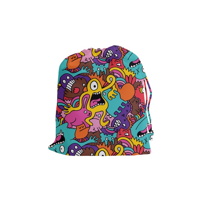 Monster Patterns Drawstring Pouches (Medium) 