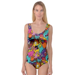 Monster Patterns Princess Tank Leotard  by BangZart