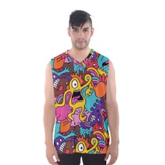 Monster Patterns Men s Basketball Tank Top by BangZart