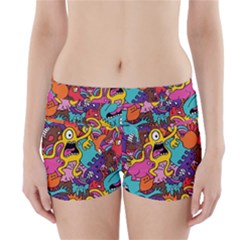 Monster Patterns Boyleg Bikini Wrap Bottoms by BangZart